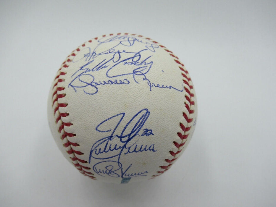 2004 Yankees Team Signed Baseball Derek Jeter Mariano Rivera Arod PSA DNA COA