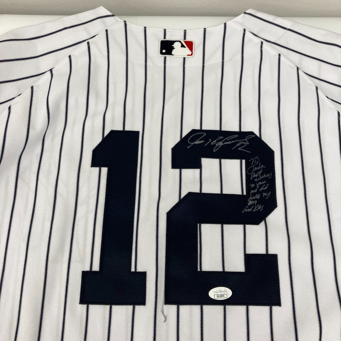 Ivan Rodriguez Signed Authentic 2008 New York Yankees Jersey JSA Sticker
