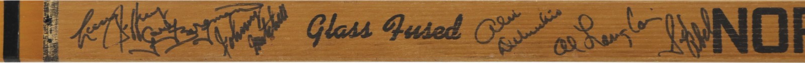1964-65 Detroit Red Wings Team Signed Gordie Howe Game Issued Hockey Stick JSA