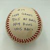 Rod Carew Signed Heavily Inscribed Career STAT Baseball Reggie Jackson COA