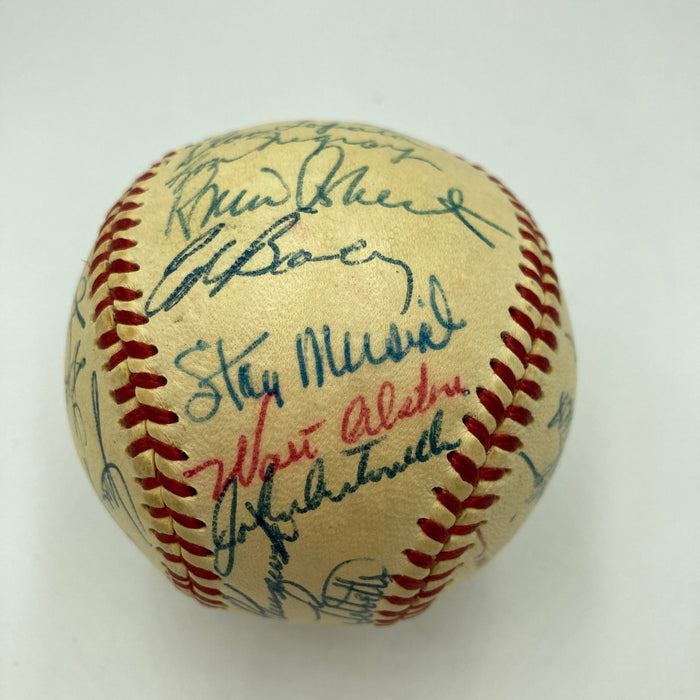 1956 All Star Game Team Signed Baseball Willie Mays Hank Aaron 30 Sigs