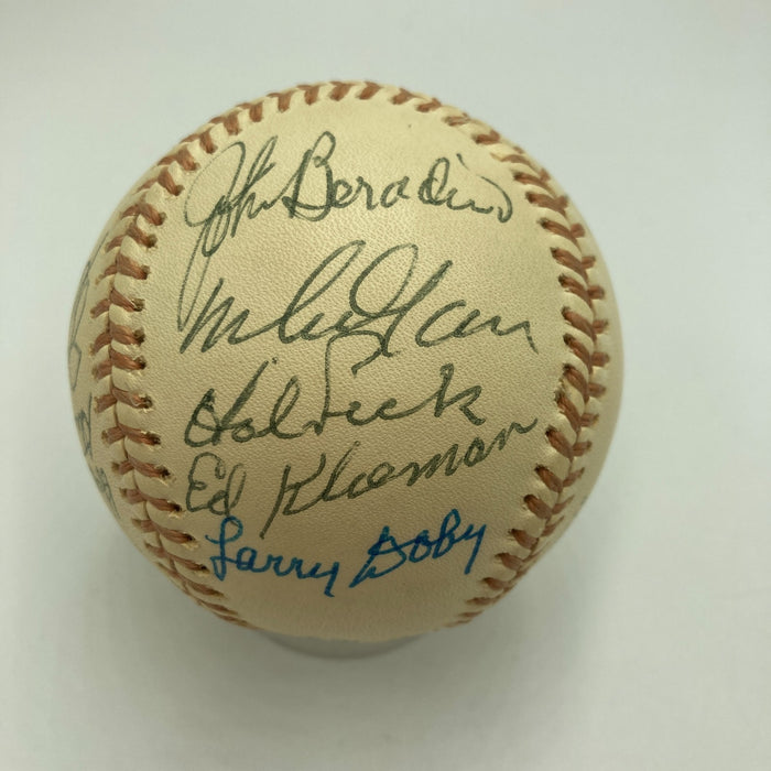 1948 Cleveland Indians World Series Champs Team Signed Baseball JSA COA