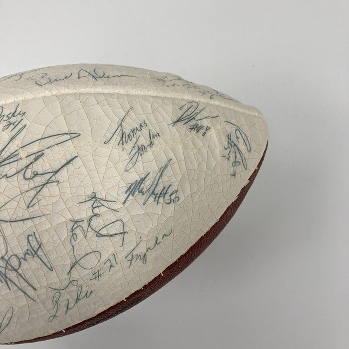 1985 Super Bowl Champs Chicago Bears Team Signed Football Walter Payton PSA DNA