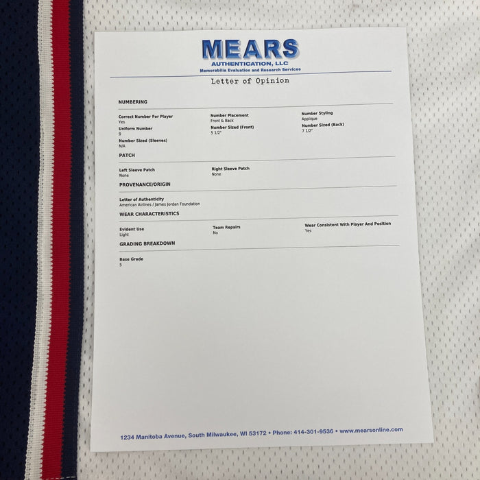 Michael Jordan Signed Game Used 1992 Team USA Dream Team Jersey PSA DNA & MEARS
