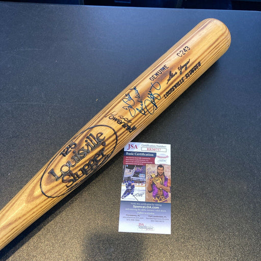 Steve Yeager Signed 1970's Louisville Slugger Game Used Baseball Bat JSA COA