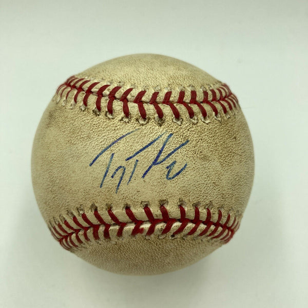 Troy Tulowitzki Cycle Game 8-10-2009 Signed Game Used Baseball MLB Authentic