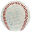 Beautiful 1960 Milwaukee Braves Team Signed Baseball Hank Aaron JSA COA