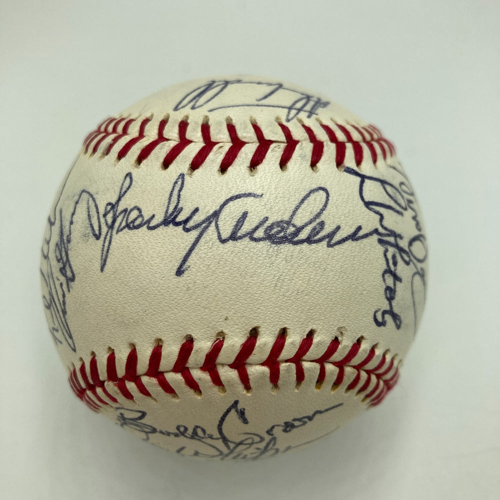 1990 Detroit Tigers Team Signed Baseball Sparky Anderson