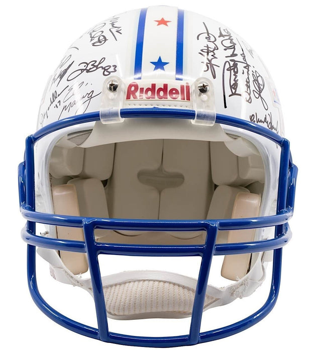 Beautiful Super Bowl MVP's Signed Helmet 42 Sigs With Tom Brady Fanatics COA