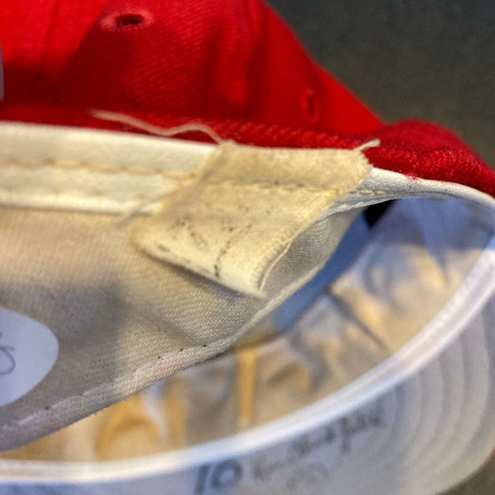 Ken Oberkfell 1983 Signed Game Used St. Louis Cardinals Baseball Hat JSA COA