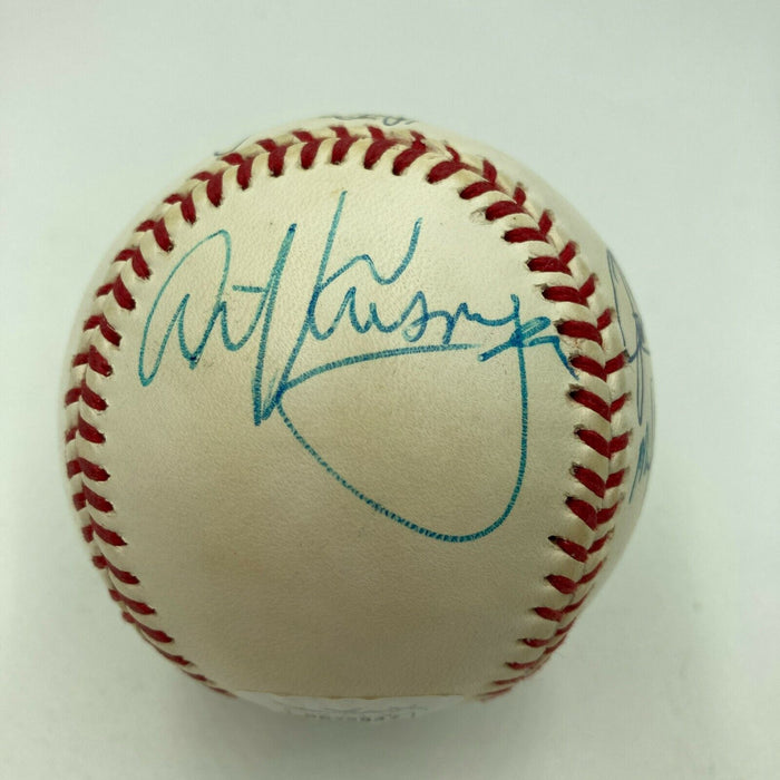 Nolan Ryan 7 No Hitters Signed Baseball With All 7 Catchers JSA COA