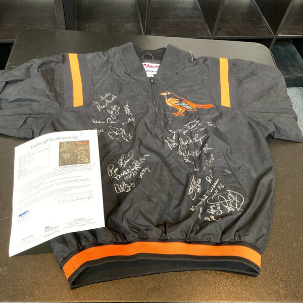 Baltimore Orioles Hall Of Famers & Greats Signed Jacket Brooks Robinson JSA COA