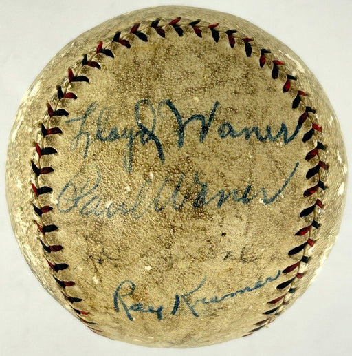 Paul Waner & Lloyd Waner Signed 1920's National League Baseball PSA DNA COA