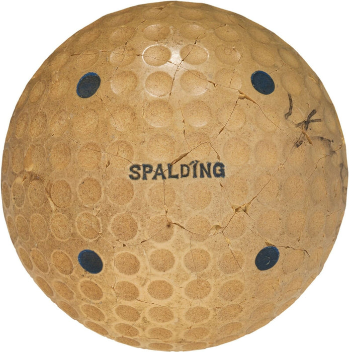 Incredible Bobby Jones Single Signed 1930 Spalding Golf Ball PSA DNA & JSA COA