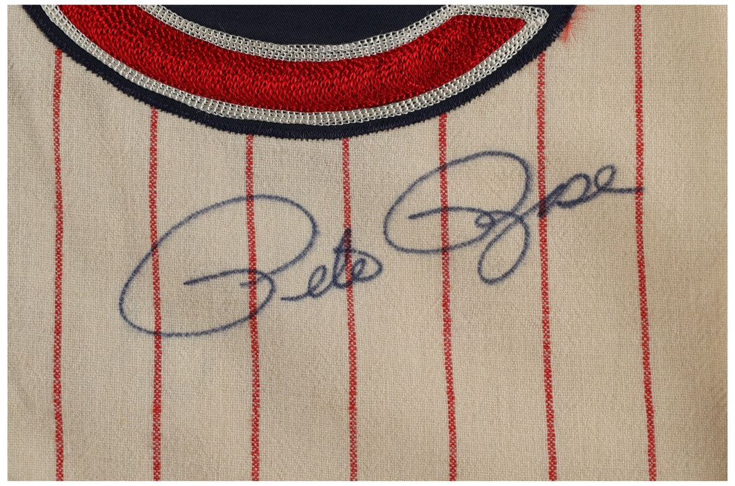 Pete Rose Signed Vintage Cincinnati Reds Jersey PSA DNA