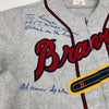 Warren Spahn Signed Milwaukee Braves Mitchell & Ness Jersey JSA COA