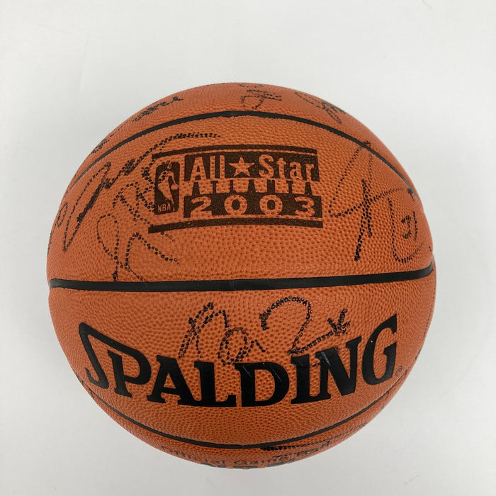 Michael Jordan Kobe Bryant 2003 All Star Game Signed Basketball PSA & Beckett