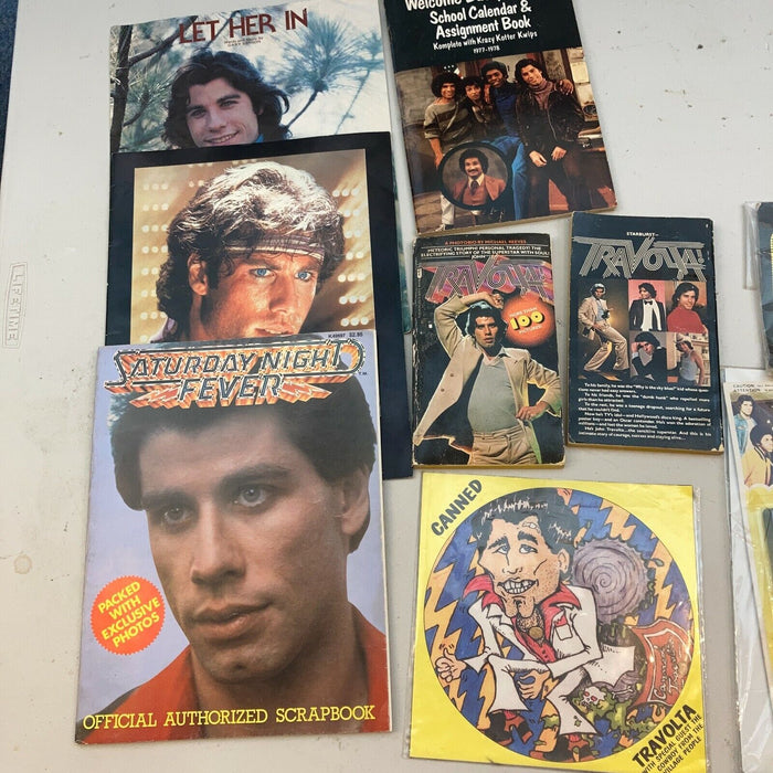 Huge Lot Of Vintage 1970's Welcome Back Kotter Items With Toys, Programs