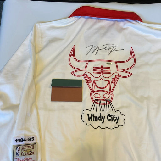 Michael Jordan Signed 1984 Rookie Chicago Bulls Game Model Warmup Jacket UDA COA