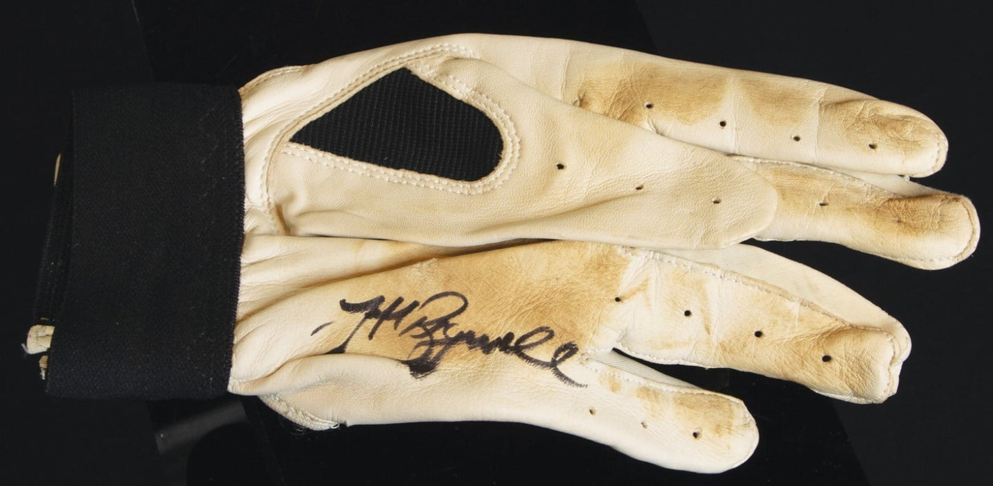 1997 Jeff Bagwell Houston Astros Twice-Signed Game-Used Batting Gloves PSA MEARS