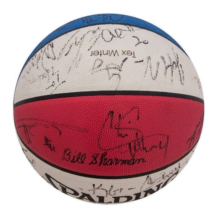 Kobe Bryant Tim Duncan Garnett 2000 All Star Game Signed Basketball Beckett COA