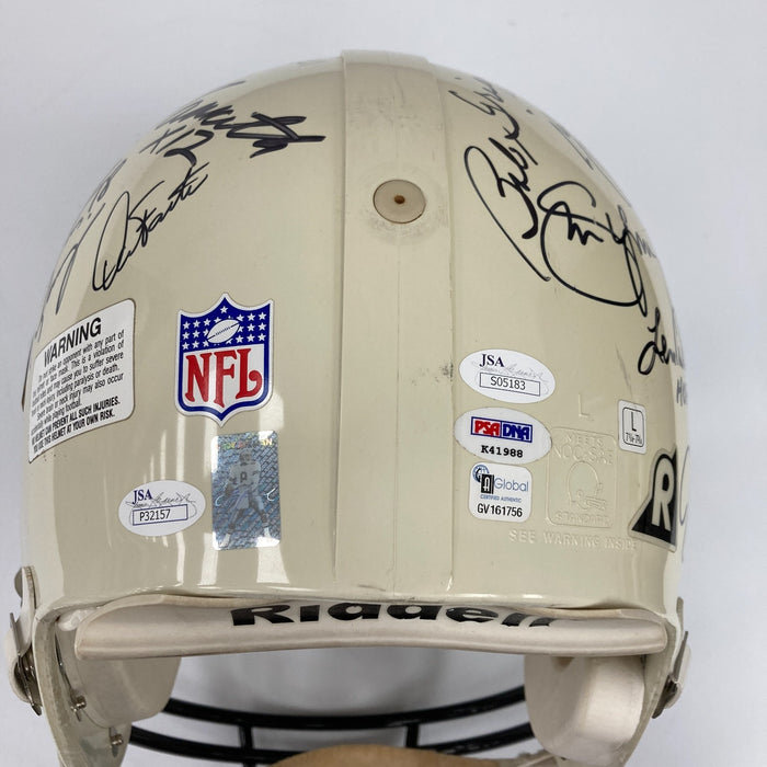Bart Starr Joe Montana Dan Marino Quarterback Legends Signed Helmet 27 Sigs JSA