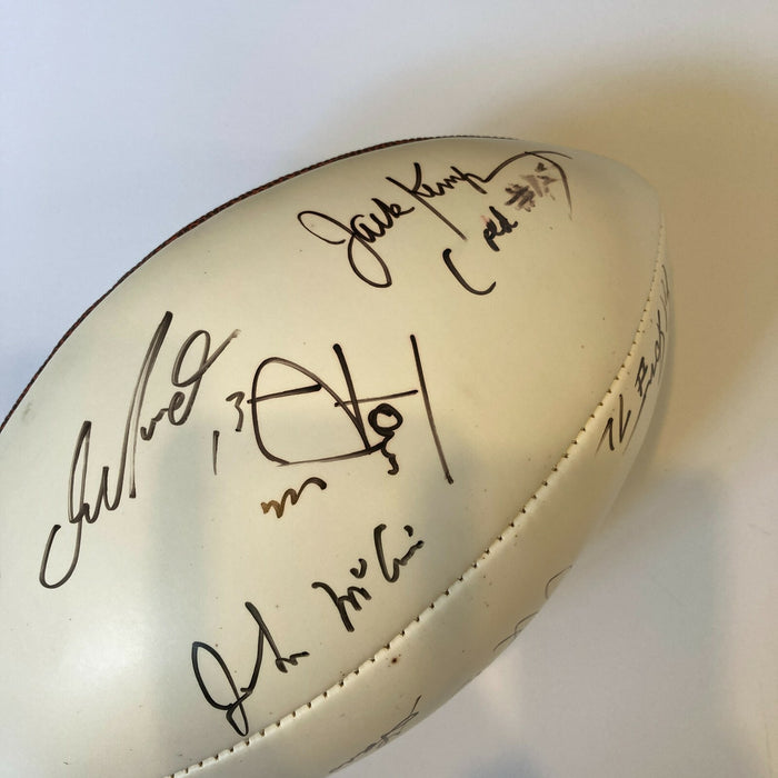 2005 Super Bowl Signed Football Dan Marino Gene Hackman Jack Kemp John Mccain