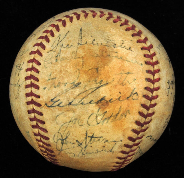 1941 New York Yankees World Series Champs Team Signed Baseball JSA COA