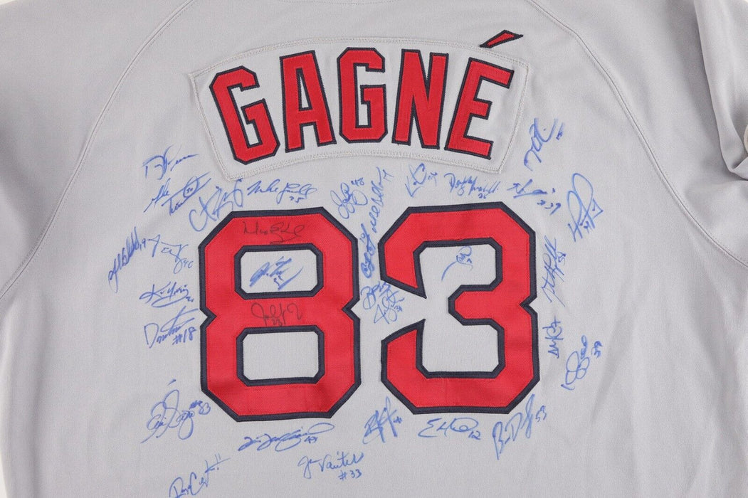 2007 Boston Red Sox Team WS Champs Signed World Series Game Used Jersey JSA COA