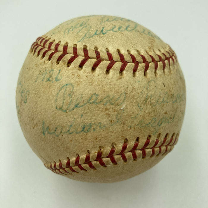 Beans Reardon Umpire Signed Inscribed STATS 1950's NL Baseball JSA COA