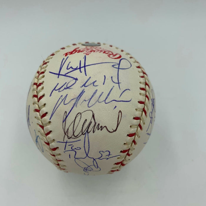 Derek Jeter Mariano Rivera Ortiz Signed 2004 All Star Game Signed Baseball MLB