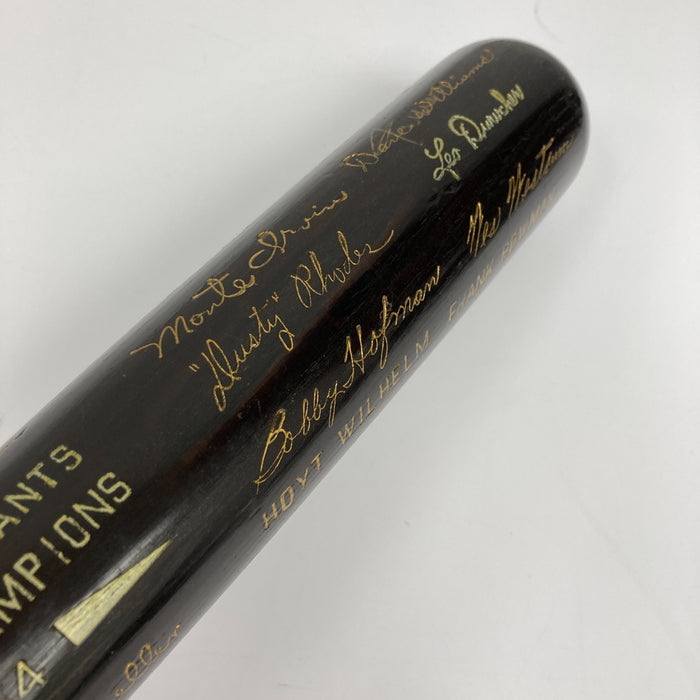 Willie Mays Signed 1954 World Series Presentation Baseball Bat JSA COA RARE