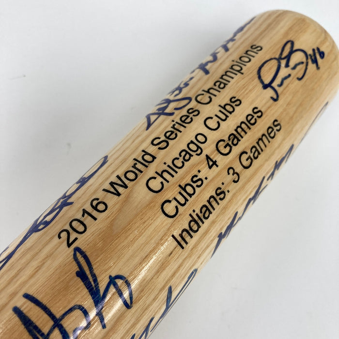 2016 Chicago Cubs World Series Champs Team Signed Baseball Bat MLB & Fanatics