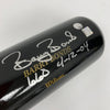 Willie Mays & Barry Bonds 660 Home Runs Signed Inscribed Baseball Bat Mays COA