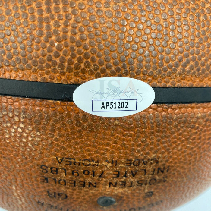 Scottie Pippen Signed Spalding NBA Game Used Chicago Bulls Basketball JSA COA