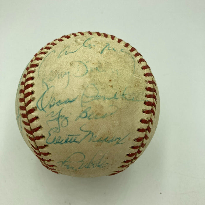 1977 NY Yankees World Series Champs Team Signed Baseball Thurman Munson JSA COA