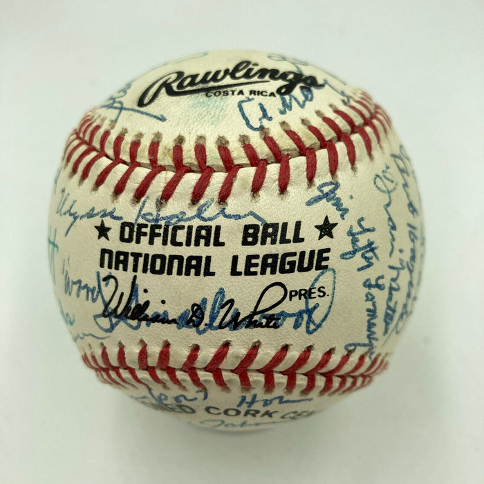 Negro League Hall Of Fame Legends Multi Signed Baseball 31 Sigs JSA COA
