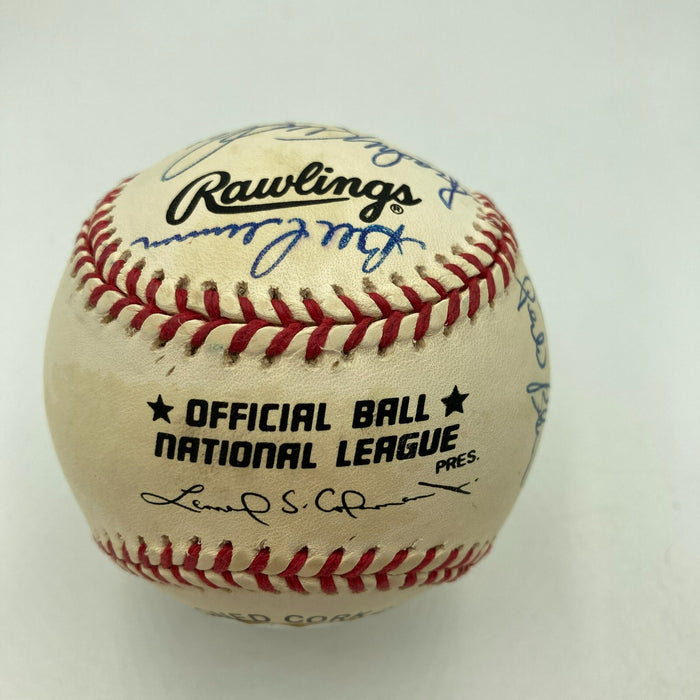 Beautiful 1976 Cincinnati Reds World Series Champs Team Signed Baseball JSA COA