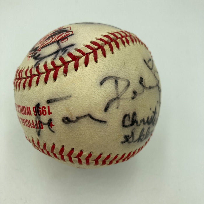 1996 Yankees Signed Baseball George Steinbrenner Billy Crystal Kevin Spacey JSA