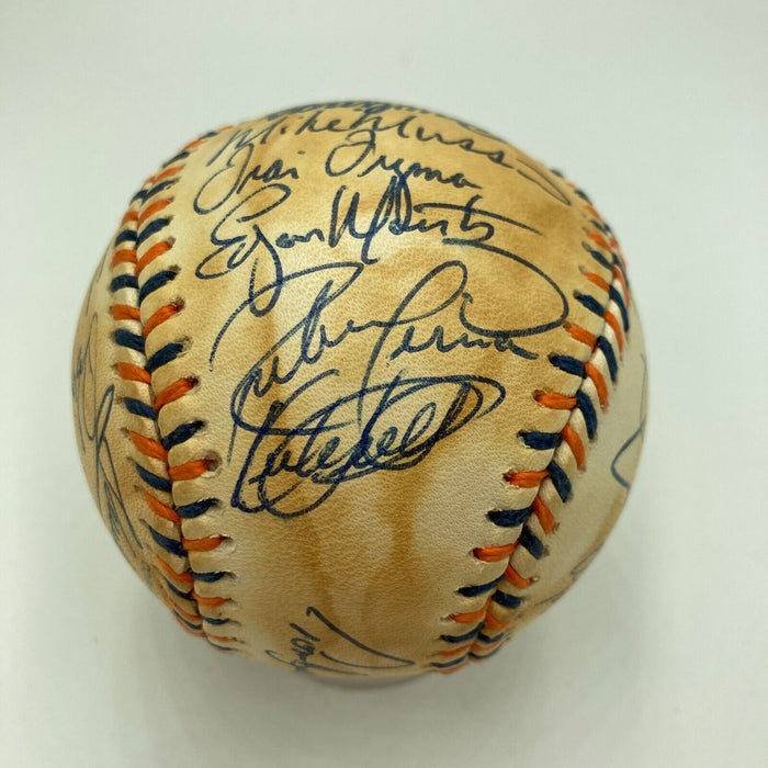 1992 All Star Game Team Signed Baseball Mark Mcgwire Kirby Puckett Cal Ripken Jr