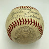 Babe Ruth Ty Cobb Honus Wagner 1939 HOF Inaugural Induction Signed Baseball PSA