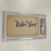 Vintage 1960 Willie Mays Signed Index Card PSA DNA Certified
