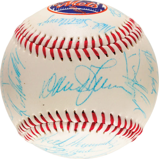 Vintage 1986 New York Mets World Series Champs Team Signed Baseball JSA COA