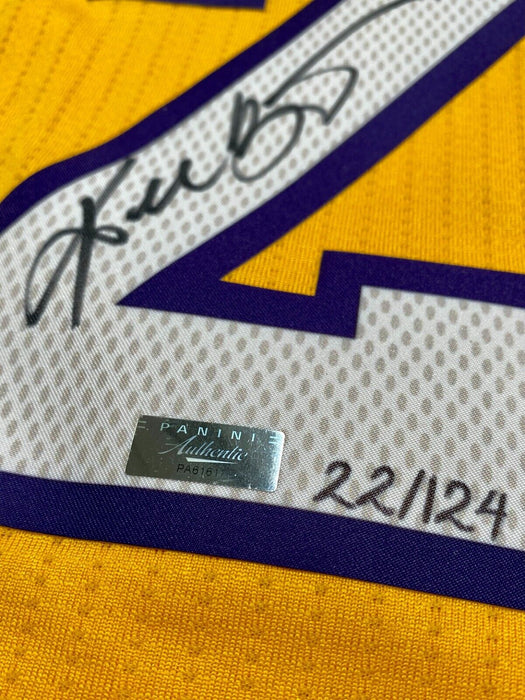 Kobe Bryant "Mamba Out" Signed #24 Authentic Los Angeles Lakers Jersey Panini