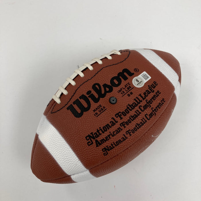 Derrick Thomas Signed NFL Wilson Football Beckett COA