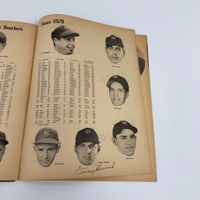1953 New York Yankees World Series Champs Team Signed Program Mickey Mantle JSA