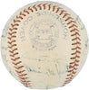 1956 New York Yankees World Series Champs Team Signed Baseball Mickey Mantle JSA