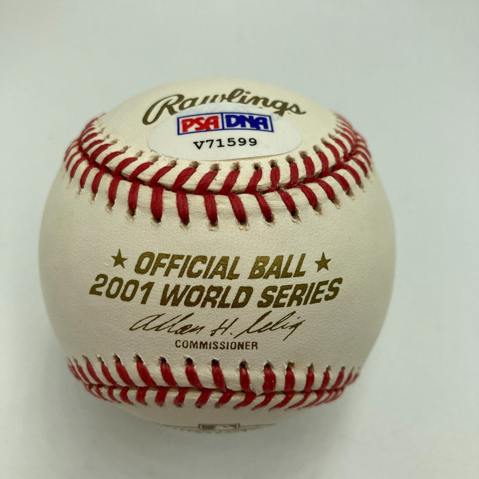 Orlando Hernandez El Duque Signed 2001 World Series Baseball PSA DNA COA