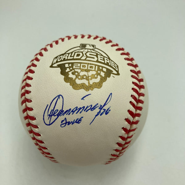 Orlando Hernandez El Duque Signed 2001 World Series Baseball PSA DNA COA