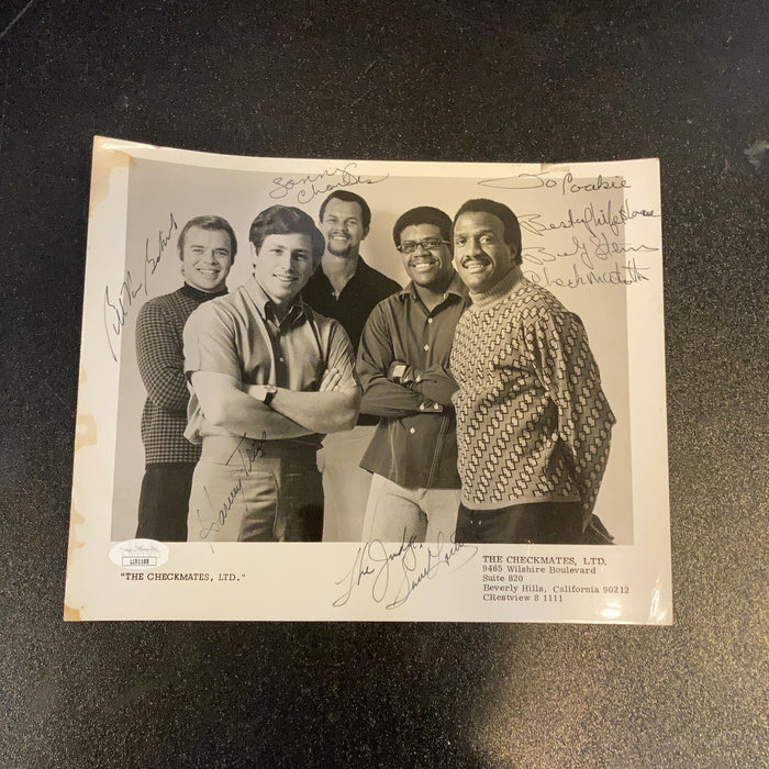 Checkmates Ltd. Band Signed Autographed Vintage Photo 5 Sigs With JSA COA